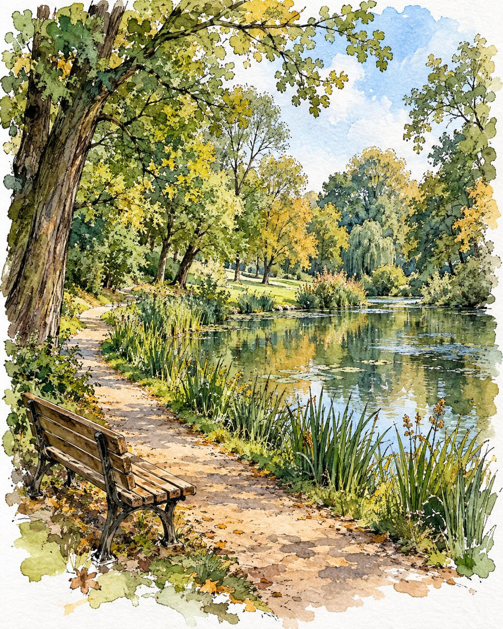 Freie Illustration zum Thema Schönherrpark