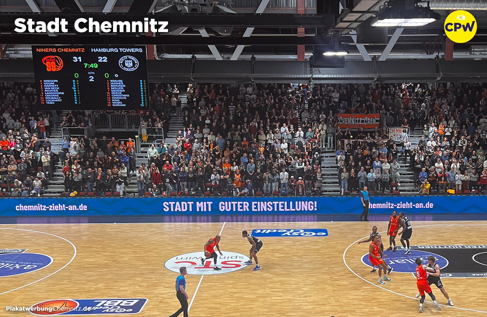 Basketball NINERS in Chemnitz - Kulturhauptstadt Europas 2025