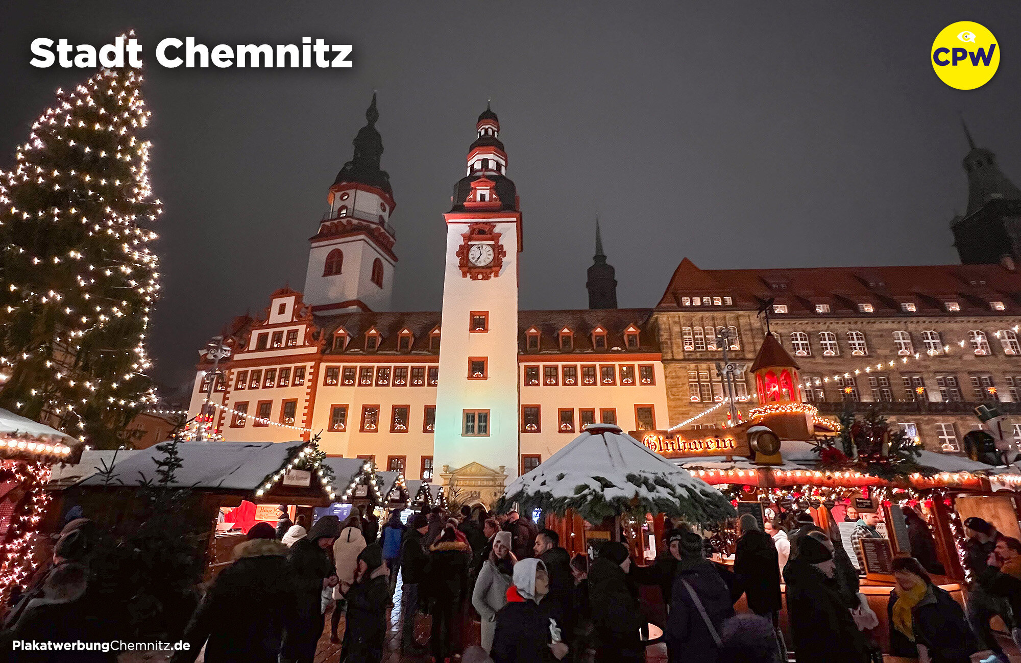 Weihnachtsmarkt in Chemnitz - Kulturhauptstadt Europas 2025