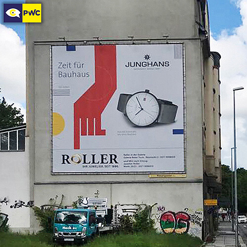 Plakatwerbung-Chemnitz-Außenwerbung-HARTI-JUNGHANS-Uhren-Juwelier-Roller