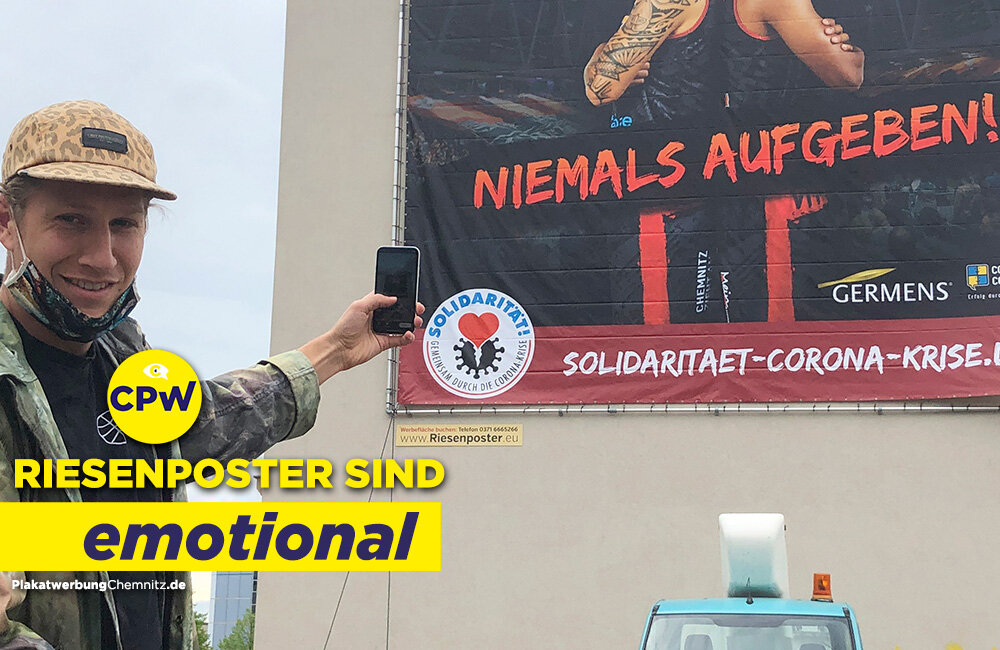 CPW Plakatwerbung Chemnitz - Riesenposter sind emotional