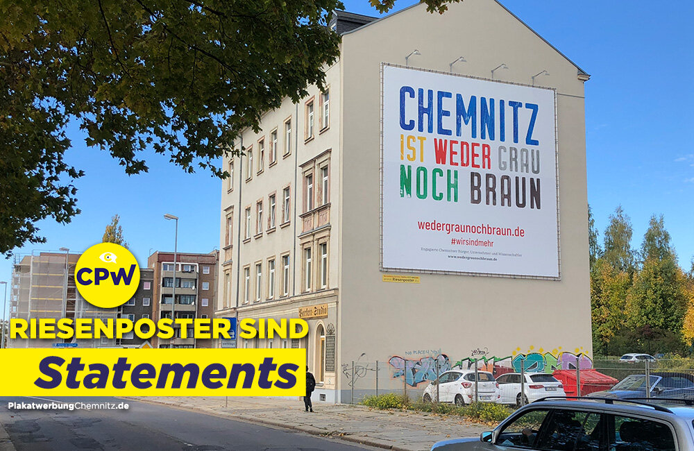 CPW Plakatwerbung Chemnitz - Riesenposter sind Statements
