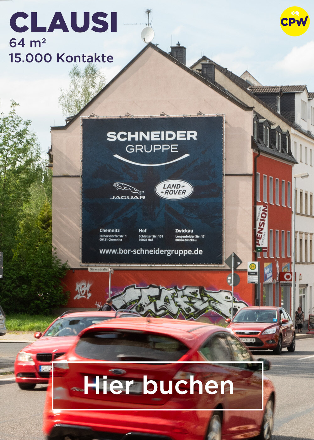 CPW Plakatwerbung Chemnitz - Werbestandort CLAUSI