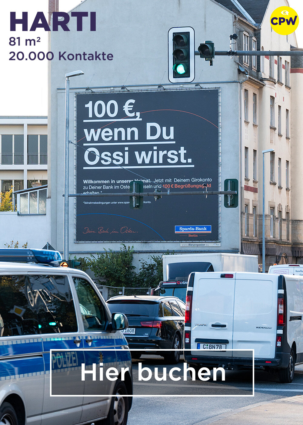 CPW Plakatwerbung Chemnitz - Werbestandort HARTI