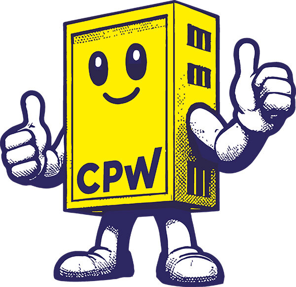 CPW Plakatwerbung Chemnitz Maskottchen