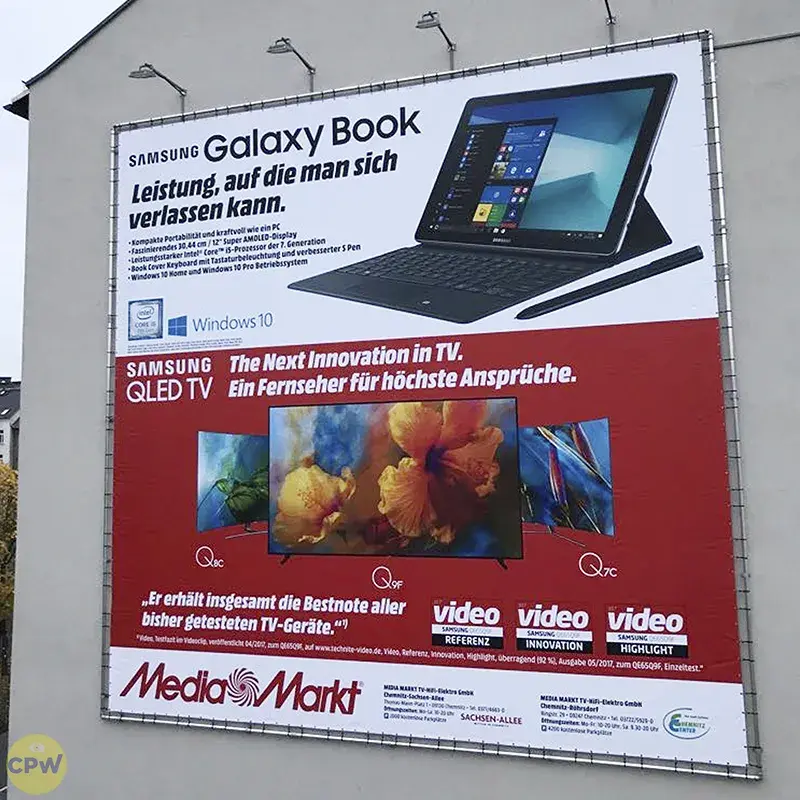 MEDIA MARKT - Riesenposter am 81 qm großen Außenwerbestandort AUGUSTE in Chemnitz