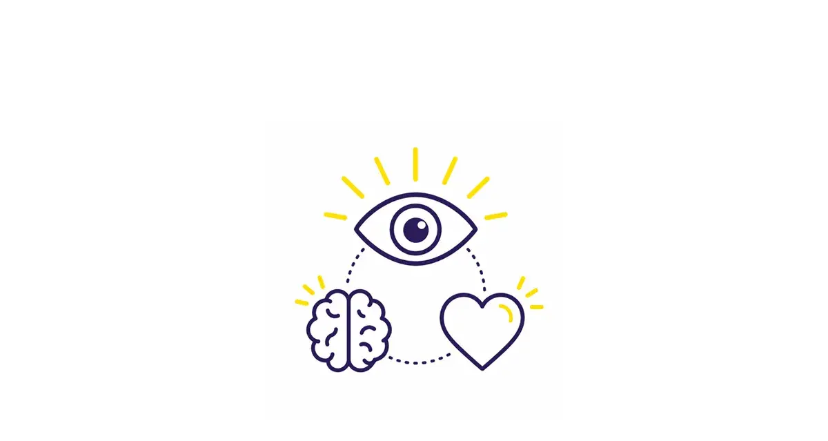Wirkung von Riesenpostern mit Auge, Gehirn und Herz als Symbol für Sichtbarkeit, Erinnerung und Emotion