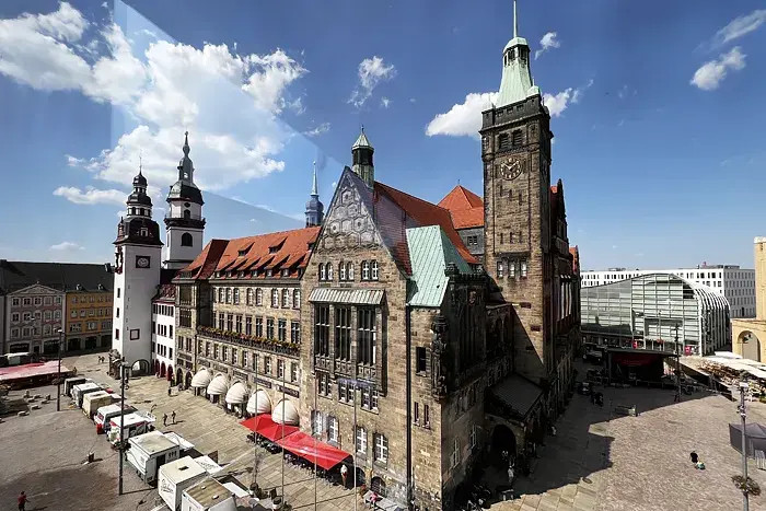 Altes und Neues Rathaus Chemnitz, Foto: René König, 2024