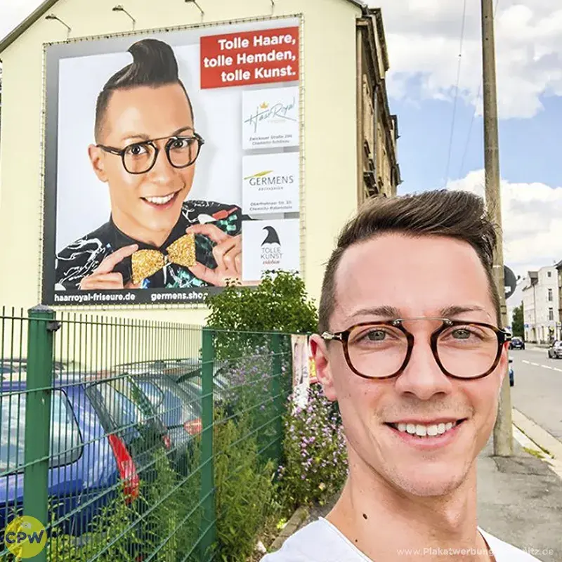 Zauber Tim - Riesenposter am 64 qm großen Außenwerbestandort ZWICKE in Chemnitz