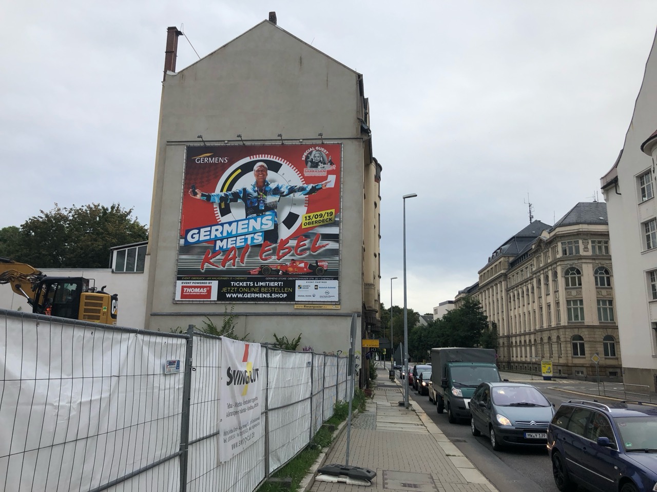 Veranstaltungsplakat GERMENS meets Kai Ebel an der Hartmannstraße