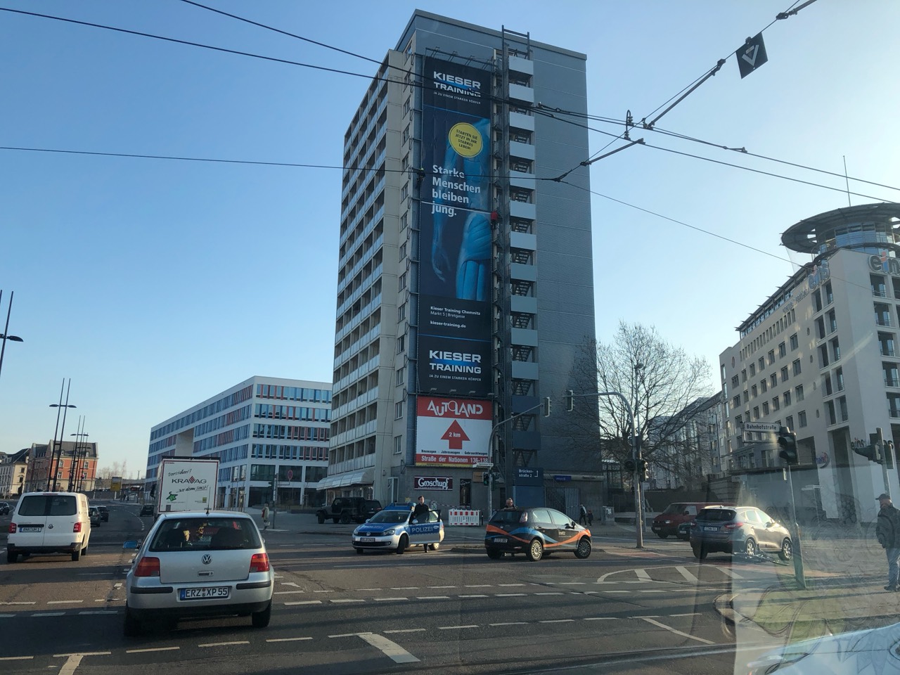 Kieser-Training-Riesenposter am MEGA