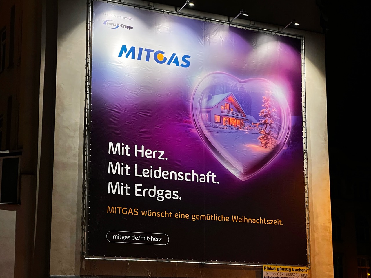 MITGAS-Weihnachtsmotiv am HARTI