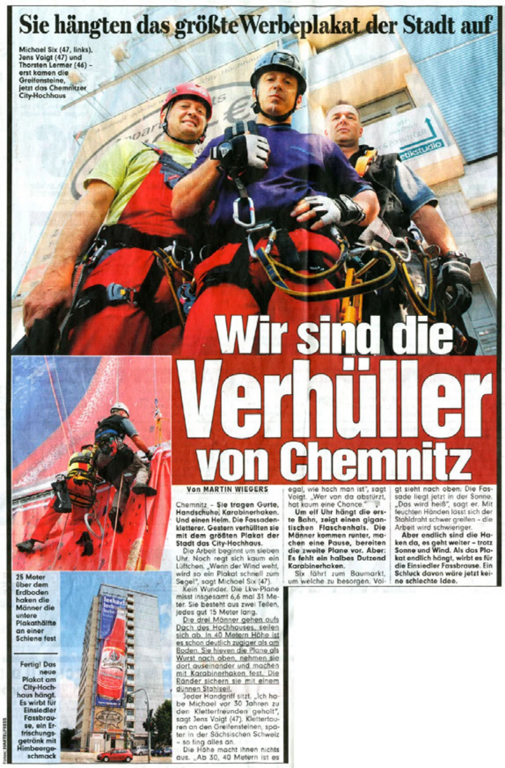 Presseausschnitt: BILD Zeitung, 2005