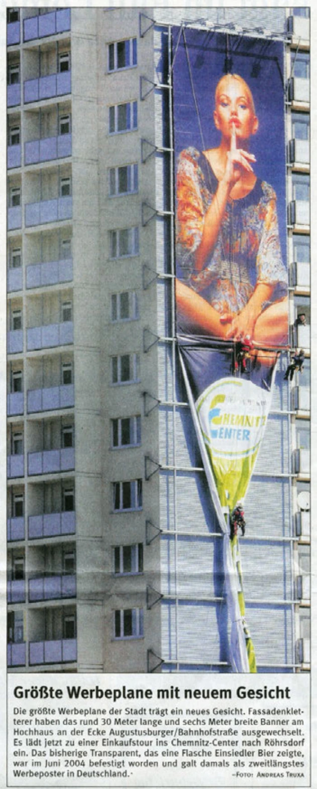 Presseausschnitt: Freie Presse, 2004