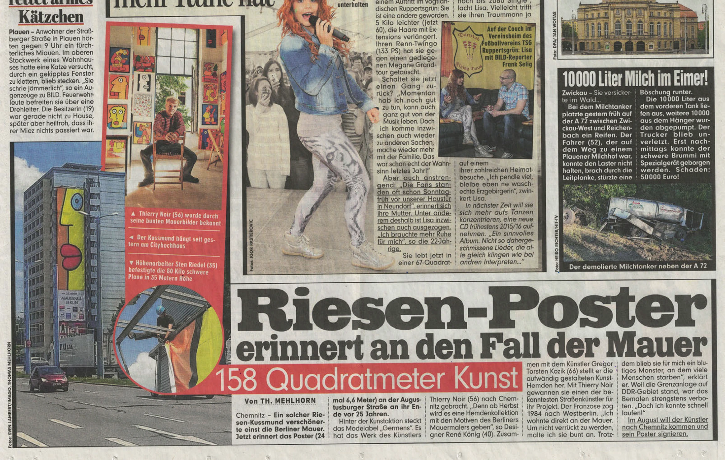 Presseausschnitt: BILD Zeitung, 19.06.2014