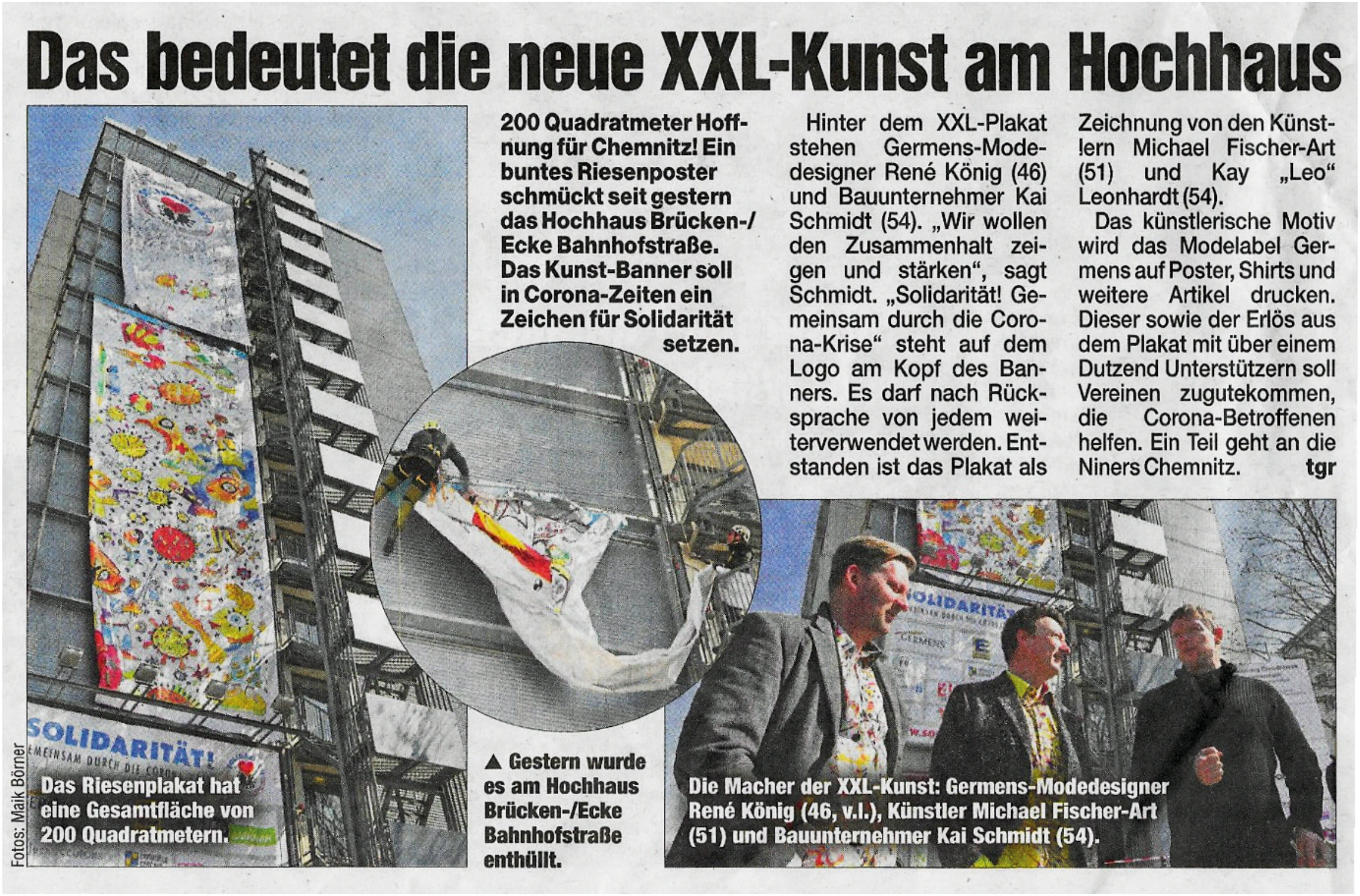 Presseausschnitt: Morgenpost, 03.04.2020